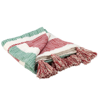 Holiday Striped Throw