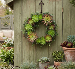 20" Mixed Succulent Wreath