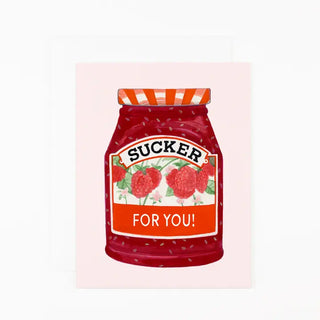 Valentines Day Note Card - A Sucker For You