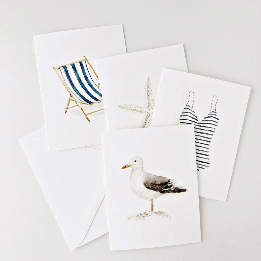 Set of 8 Summer Notecards