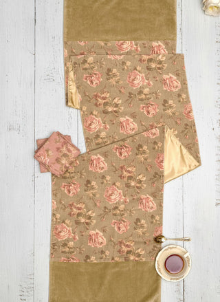 April Cornell Vintage Rose Velvet Runner