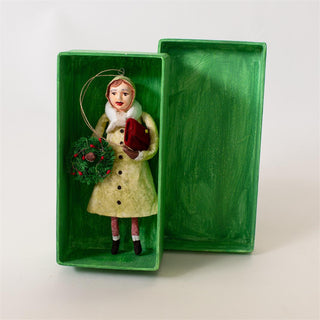Handmade Folk Art Taking Home The Wreath Ornament