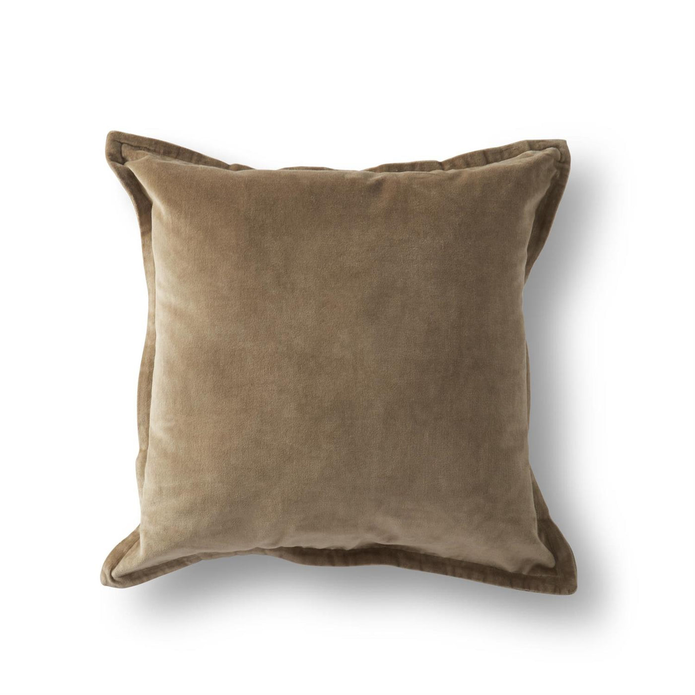 20" Mocha Velvet Pillow