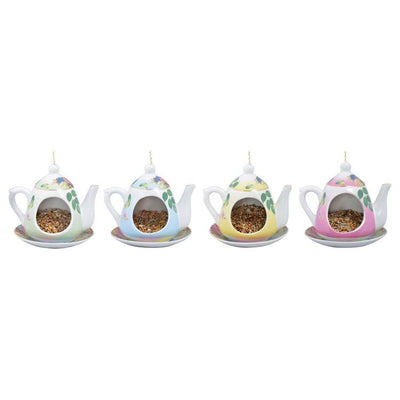 Pretty Teapot Bird Feeder - Choose Your Favorite Color