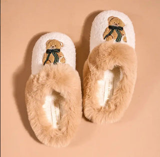 Dreamy Daze Slippers - Teddy Bear