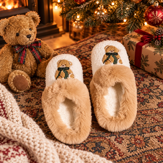 Dreamy Daze Slippers - Teddy Bear