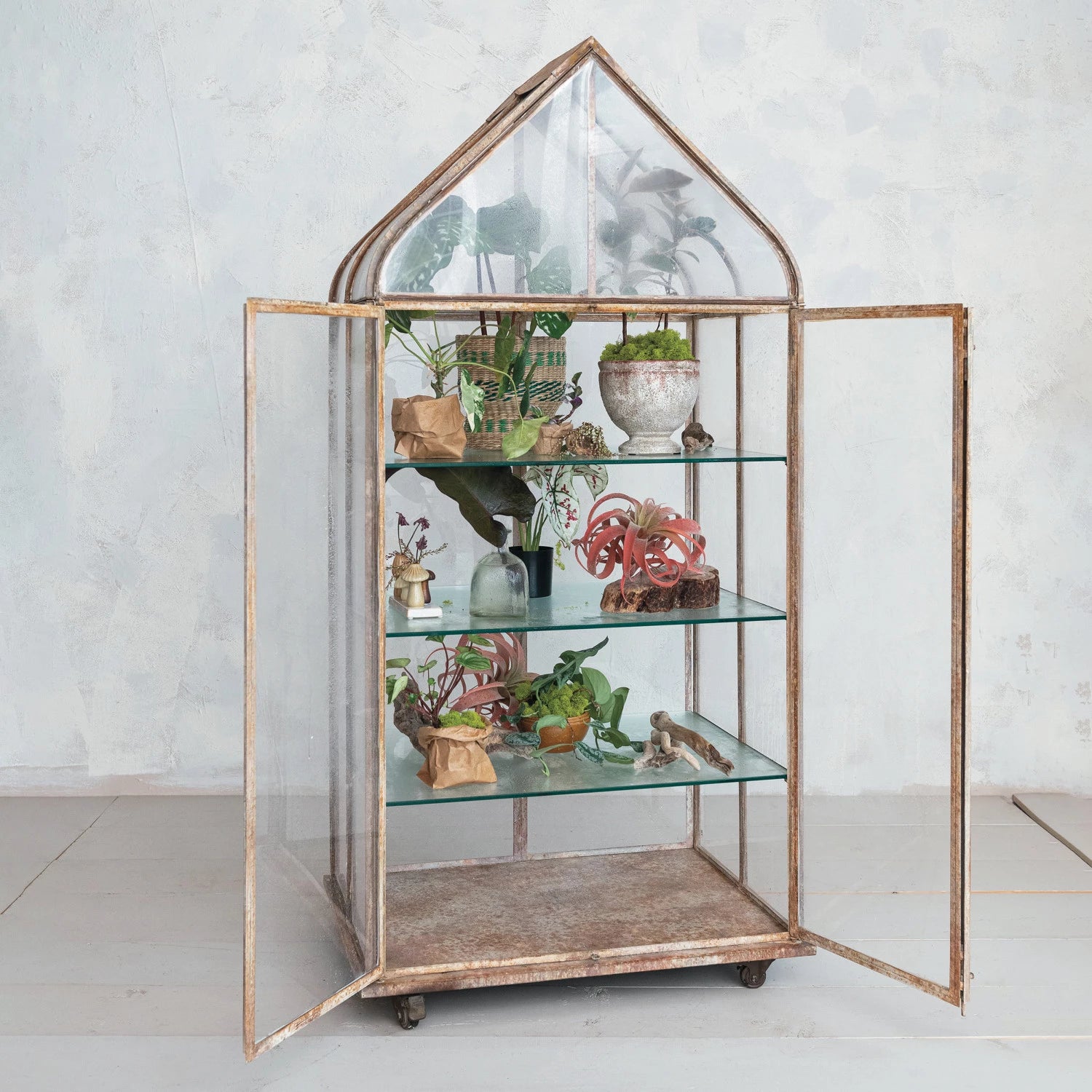 vintage plant terrarium Vintage Style Terrarium