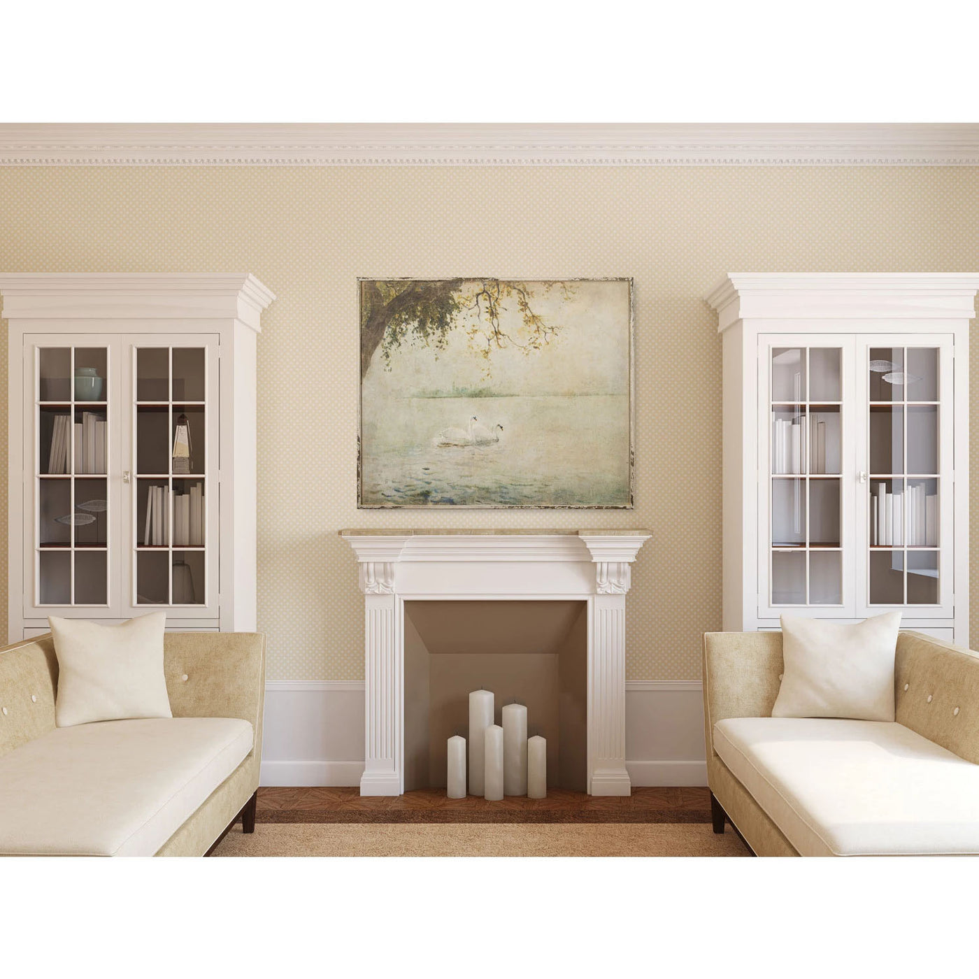 Framed Wall Decor - The Swans