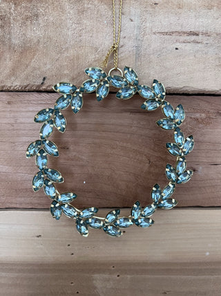 Majestic Jeweled Wreath Ornament - 4"