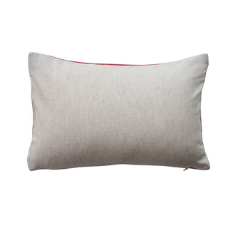 Cotton Embroidered Don’t Get Your Tinsel in a Tangle Lumbar Pillow