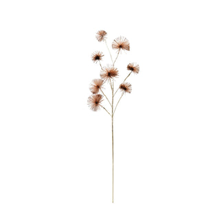 31.5" Tinsel Ball Stem - Champagne