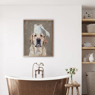 Toilet Paper Helper Wall Decor - Choose Size