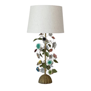 Toleware Floral Table Lamp