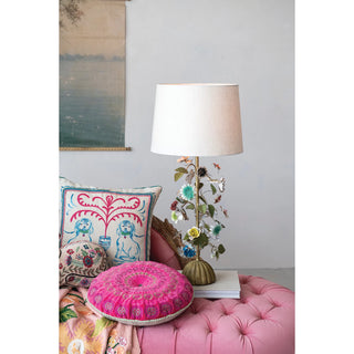 Toleware Floral Table Lamp