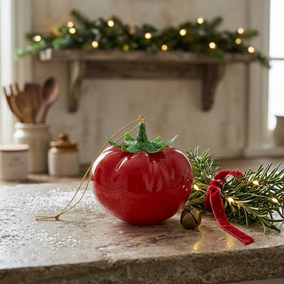 Cody Foster Glass Heirloom Tomato Ornament