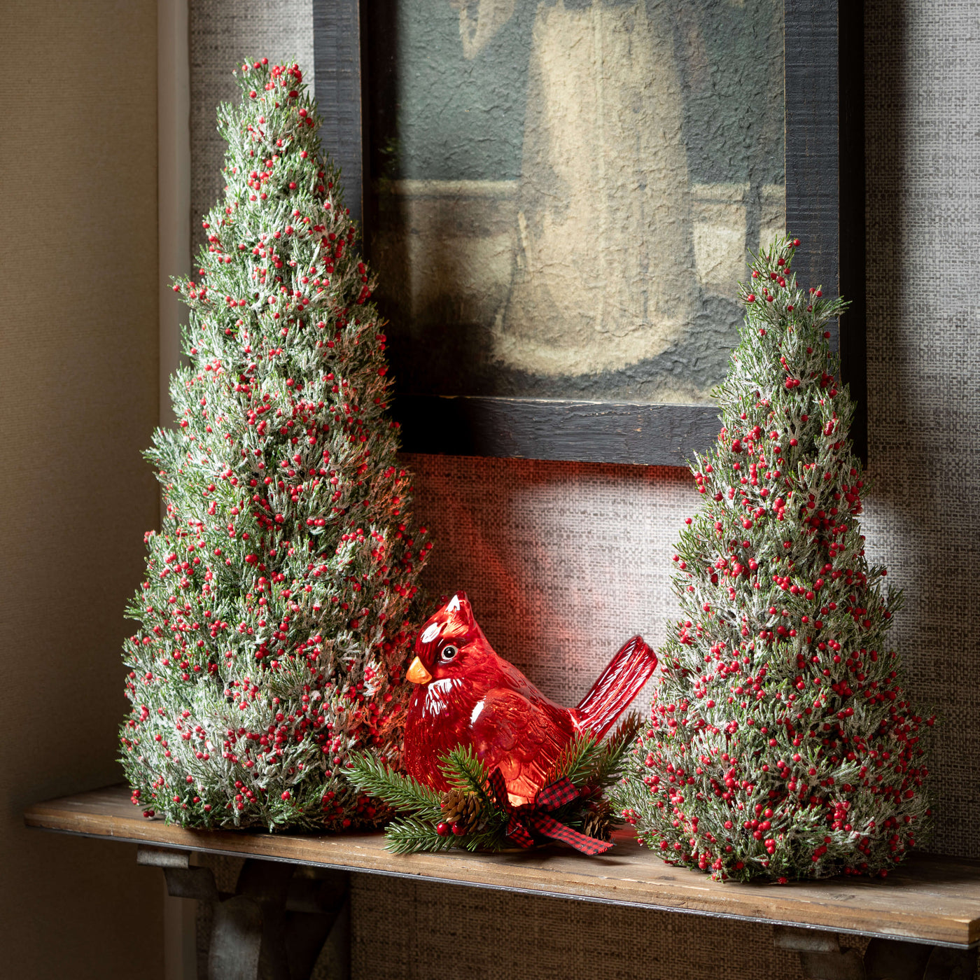 Frosted Pine Berry Tree - Choose Size