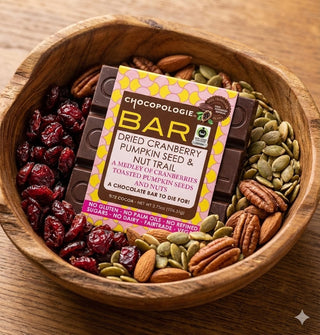 Chocopologie Dried Cranberry Pumpkin Seeds and Nut Trail Bar