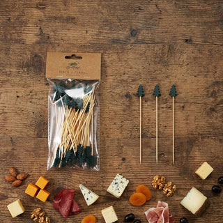 Bamboo Skewers with Tree Shaped Handles