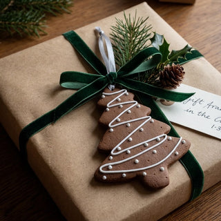 Faux Gingerbread Tree Ornament