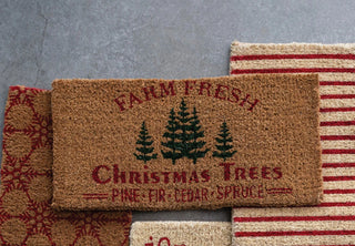 Tree Farm Holiday Doormat
