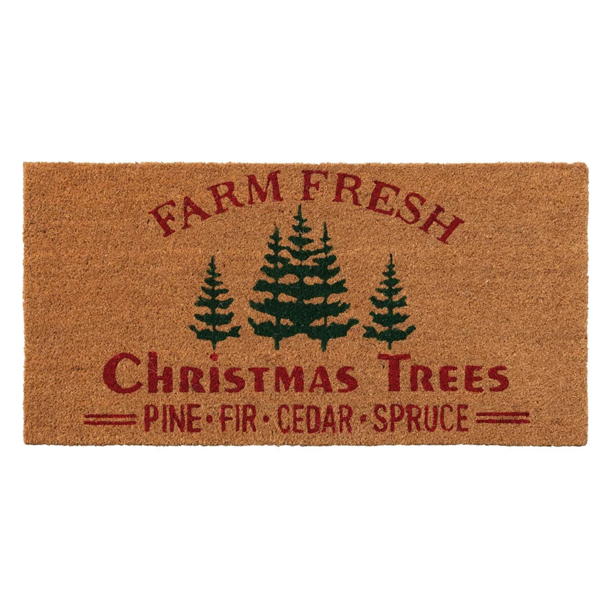 Tree Farm Holiday Doormat