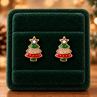 Holly Jolly Holiday Stud Earrings - Choose Style