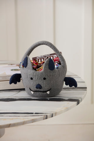 Grey Bat Tricks and Treats Basket