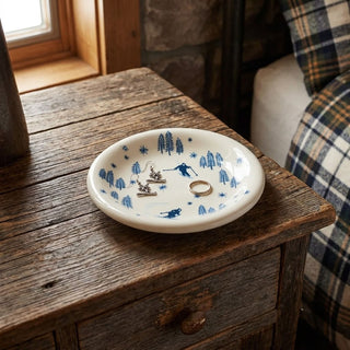 Skiing Trinket Dish