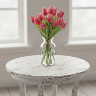 12 Piece Real Touch Tulips Bundle - Rose