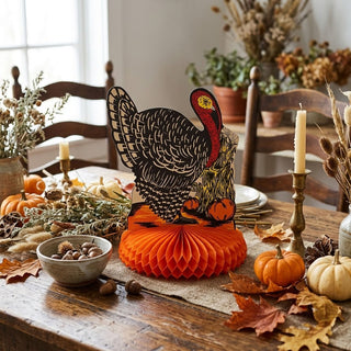 Vintage Style Fall Turkey Centerpiece