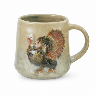 Hand-Painted Autumn Stoneware Mug - Choose Style