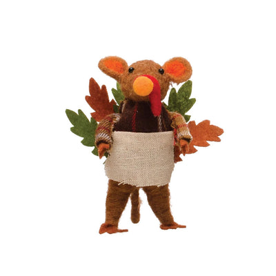 Wool Turkey Day Mouse