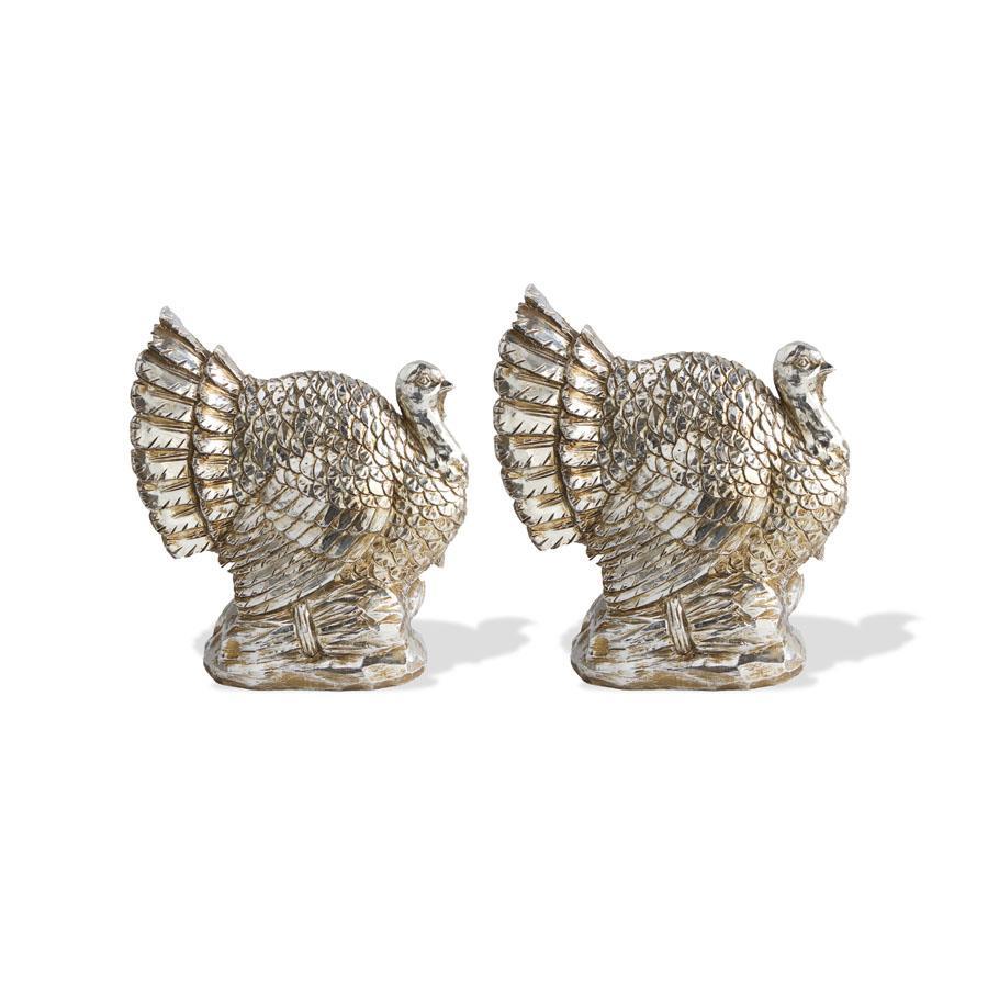 Standing Silver Turkey - Choose Size