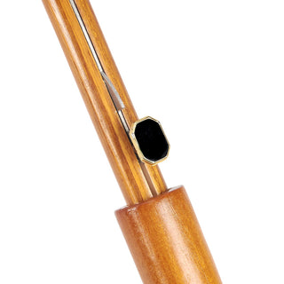 Watercolor Floral Design Floral Umbrella with Wooden Handle