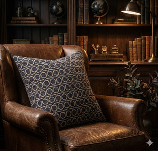 20" Navy Ring Pillow