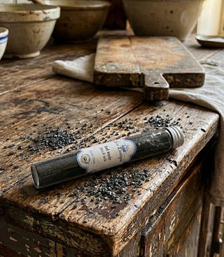 Glass Tube French Sel Noir Black Salt