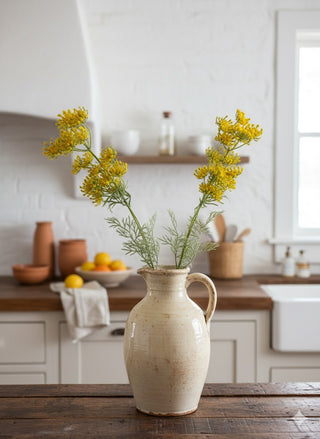 32.5" Blooming Dill Yellow Stem