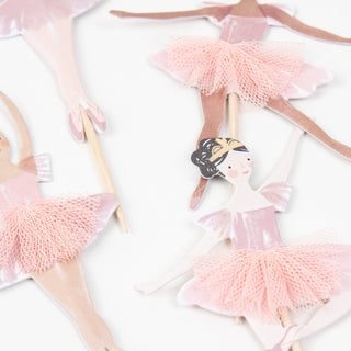 Ballerina Cupcake Topper Set - 24 Toppers