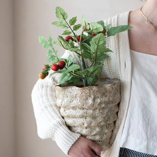 Stoneware Volcano Finish Vase