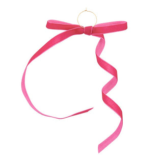 Set of 6 Velvet Bow Wine Charms - Moroccan