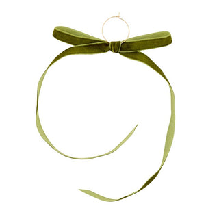 Set of 6 Velvet Bow Wine Charms - Moroccan