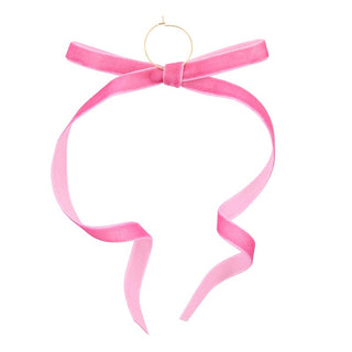 Set of 6 Velvet Bow Wine Charms - Moroccan