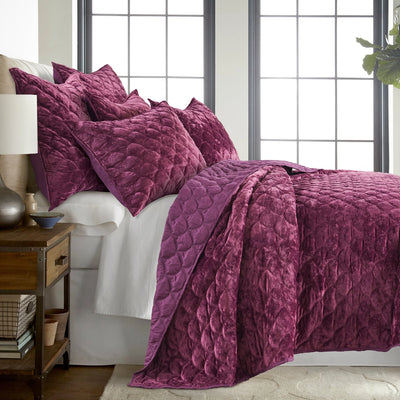 The Plum Velvet Quilt - Available in Queen or King Size