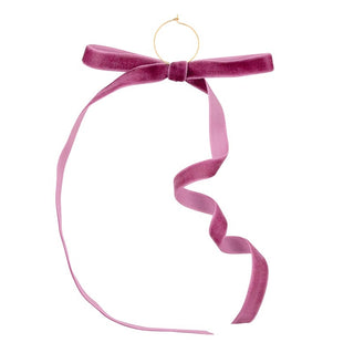 Set of 6 Velvet Bow Wine Charms - Moroccan