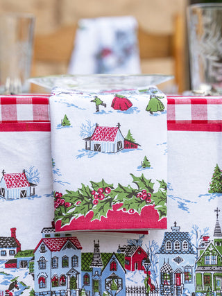 Set of 4 April Cornell Victorian Christmas Napkins