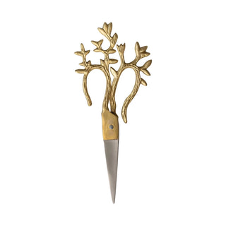 Vine Handled Brass and Stainless Steel Scissors