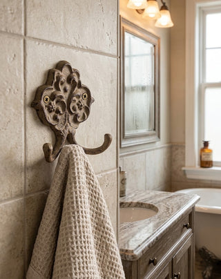 Guest House Towel Hook - Antique Cream