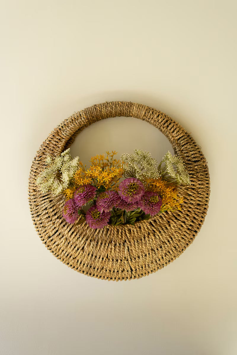 Round Woven Wall Basket