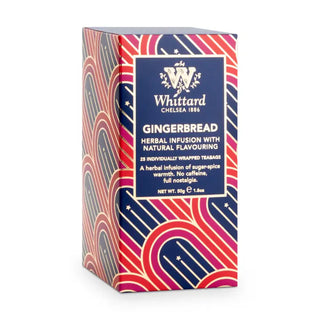 Whittard of Chelsea Gingerbread Tea 25 Individually Wrapped Teabags
