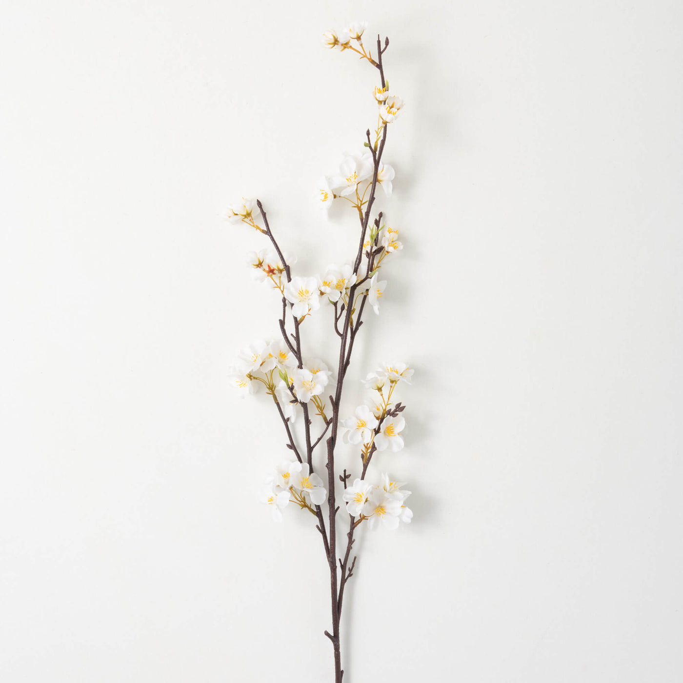 43" White Blossom Stem